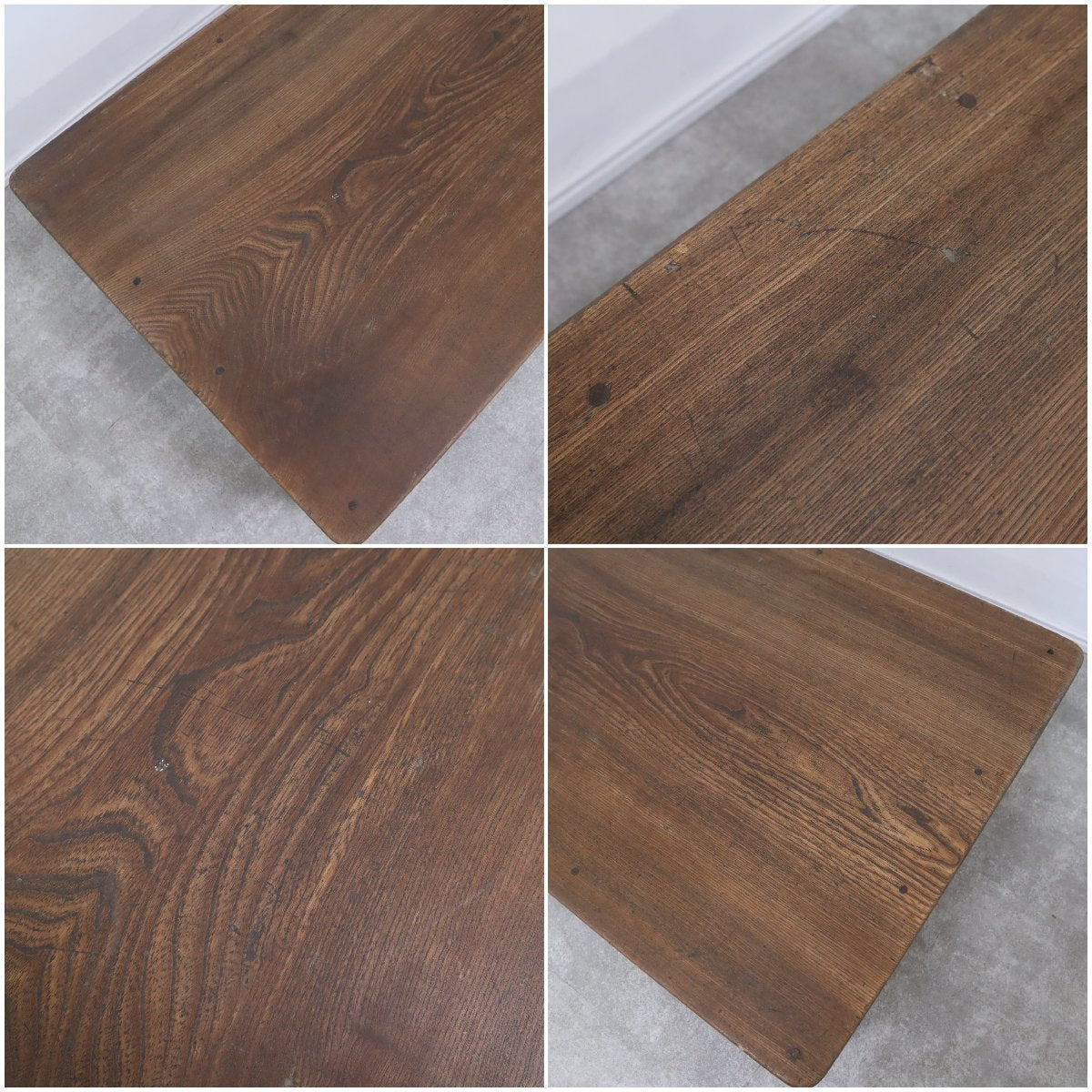 最終お値下げ 大きめサイズのろくろ脚角ちゃぶ台　古道具 古家具 ローテーブル ちゃぶ台 ローテーブル センターテーブル 古家具 昭和レトロ 四角