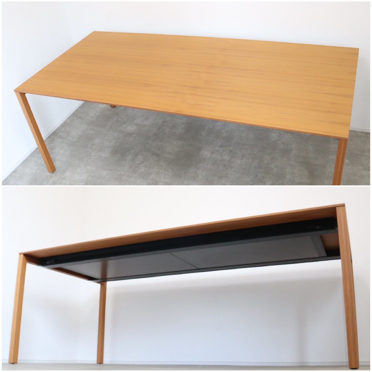 展示品　カッシーナ　ナーン　オーク材　伸長式　ダイニングテーブル　モダン 展示品 カッシーナ ナーン オーク材 伸長式 ダイニングテーブル