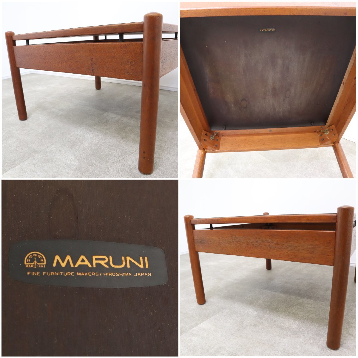 オールドマルニ テーブル ヴィンテージ サイドテーブル センター