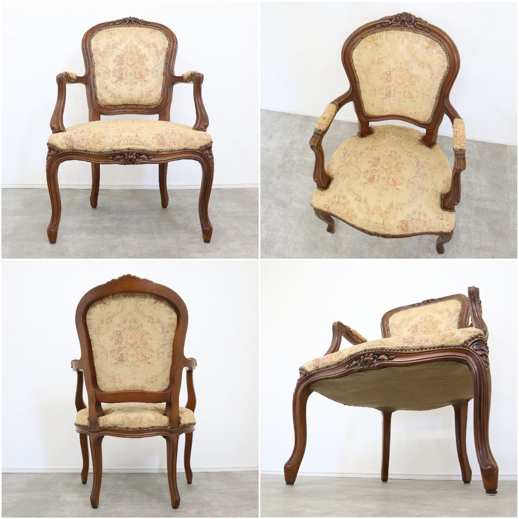 木製 アンティーク チェア ヴィンテージ  椅子 猫脚