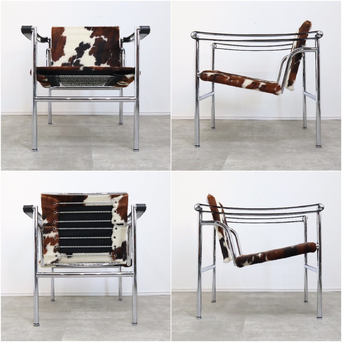 正規品/刻印Cassina/カッシーナ コルビュジエ lc1 スリングチェア Cassina（カッシーナ）LC1スリングチェア|カッシーナ