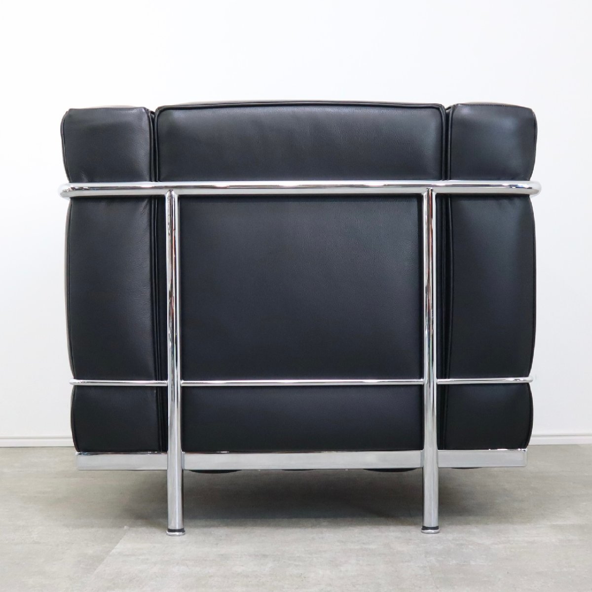 A)cassina/カッシーナ□コルビジェ LC2 □本革ソファ□刻印入り□正規品