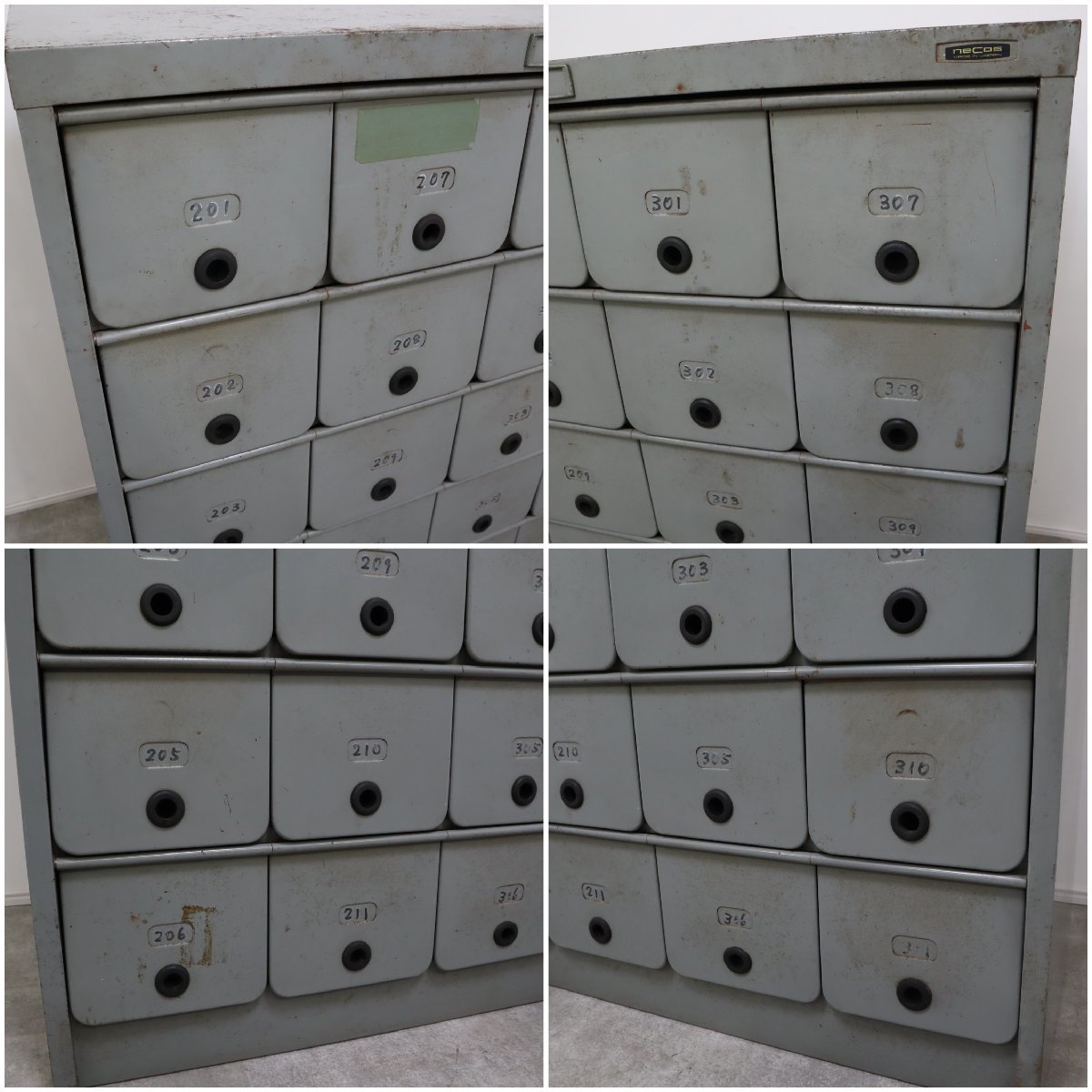 スチール製 靴箱 シューズボックス 収納棚 下駄箱 ヴィンテージ 日本製