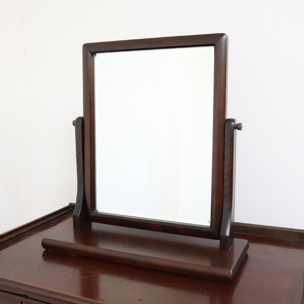 北海道民芸家具 卓上ミラー スタンドミラー 天然木 置き鏡 民芸家具 鏡