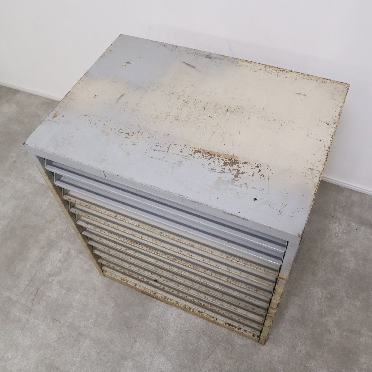 ヴィンテージ スチールレターケース レトロ アメリカ USA 店舗什器