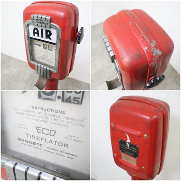 引取限定】ヴィンテージ エアタワー Air Meter ガソリンスタンド 空気 