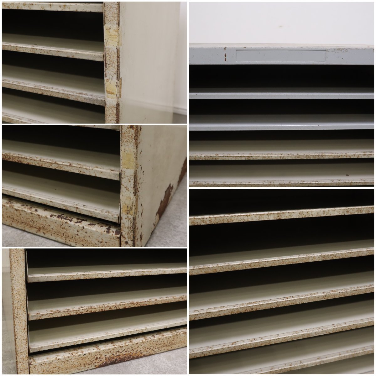 ヴィンテージ スチールレターケース レトロ アメリカ USA 店舗什器