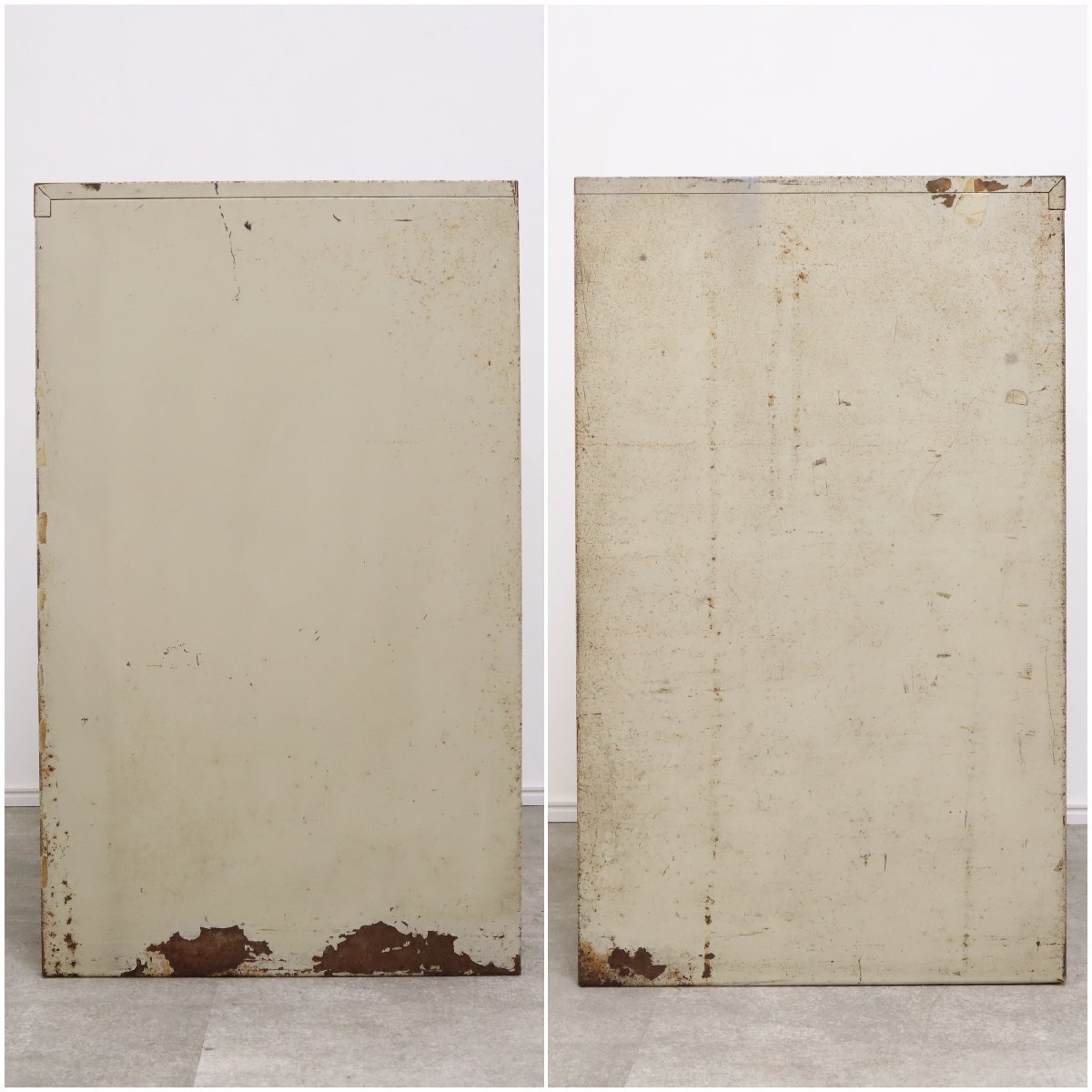 スチール　レターケース　木目調　ビンテージ　レトロ　ミッドセンチュリー レトロレターケース《赤・青セット》 北欧 ビンテージ デスク