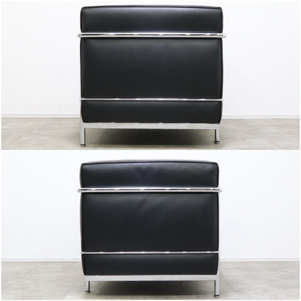 【美品】正規品 Cassina カッシーナ LC2 1人掛けソファ ル・コルビュジエ 本革 刻印あり No.4【12B2211055】