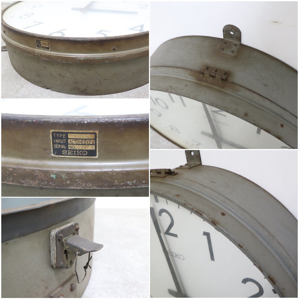 直径約70cm！学校にあった？？SEIKO 大型壁掛け時計【12E2212031