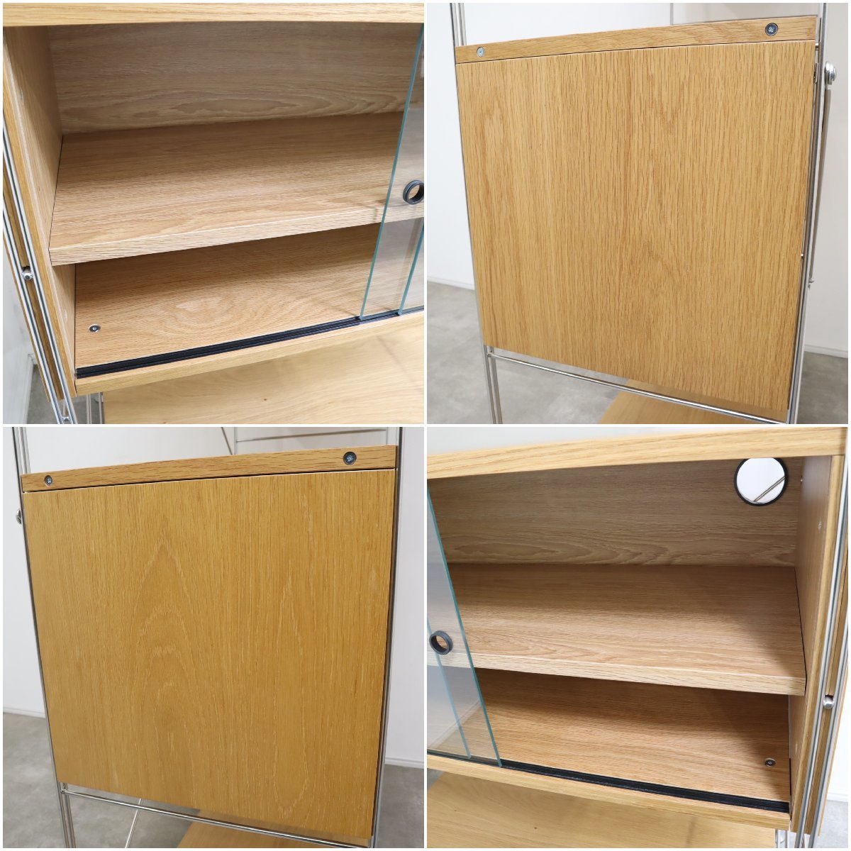 無印良品/MUJI オーク材使用のオープンカップボードセット