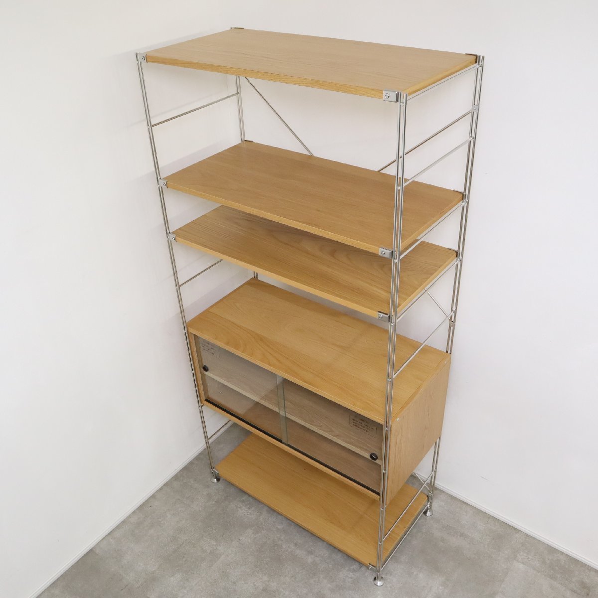 無印良品/MUJI オーク材使用のオープンカップボードセット