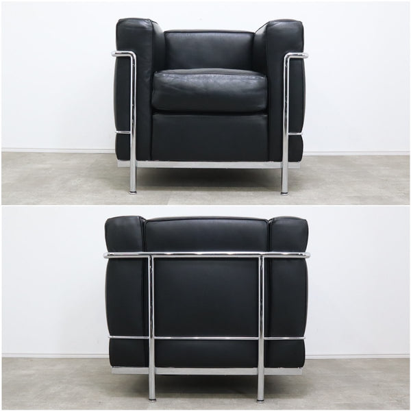 【美品】正規品 Cassina カッシーナ LC2 1人掛けソファ ル・コルビュジエ 本革 No.7