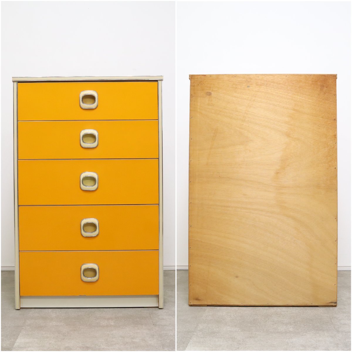 ビビットオレンジ際立つレトロポップチェスト – バナル