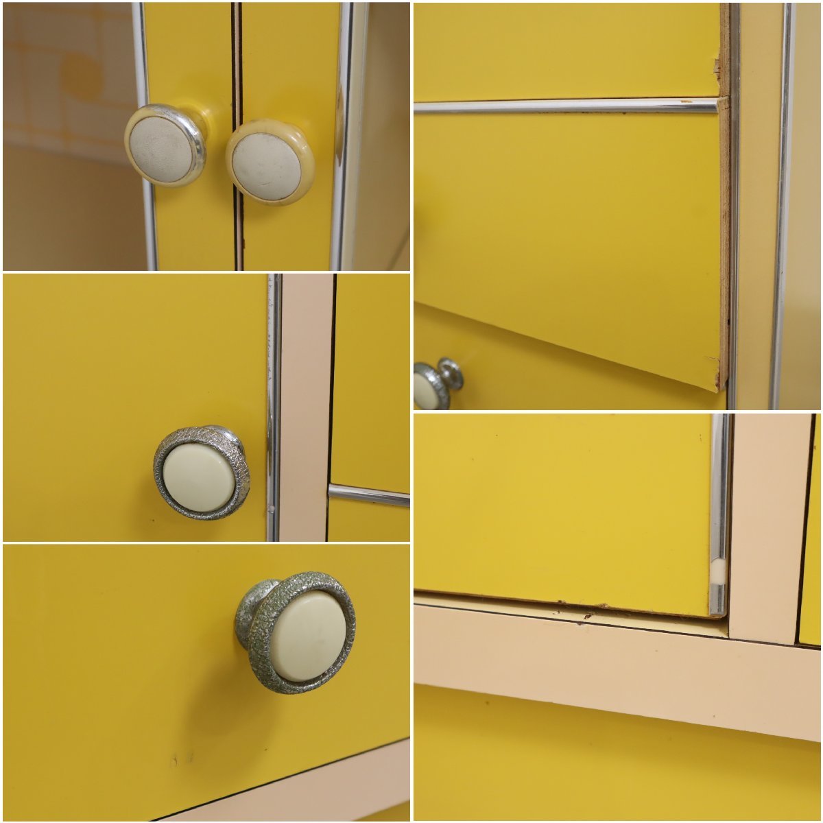 感謝セール レトロ チェスト家具レトロポップ イエロー レモン