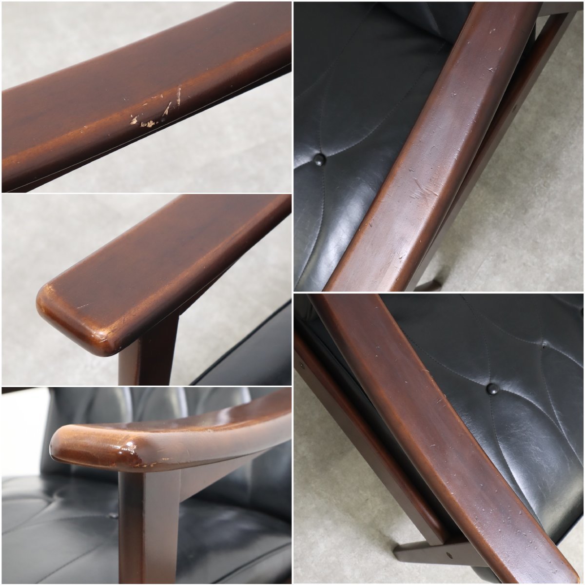 オールドカリモク 希少な赤ロゴ！1人掛けソファ – バナルオンライン