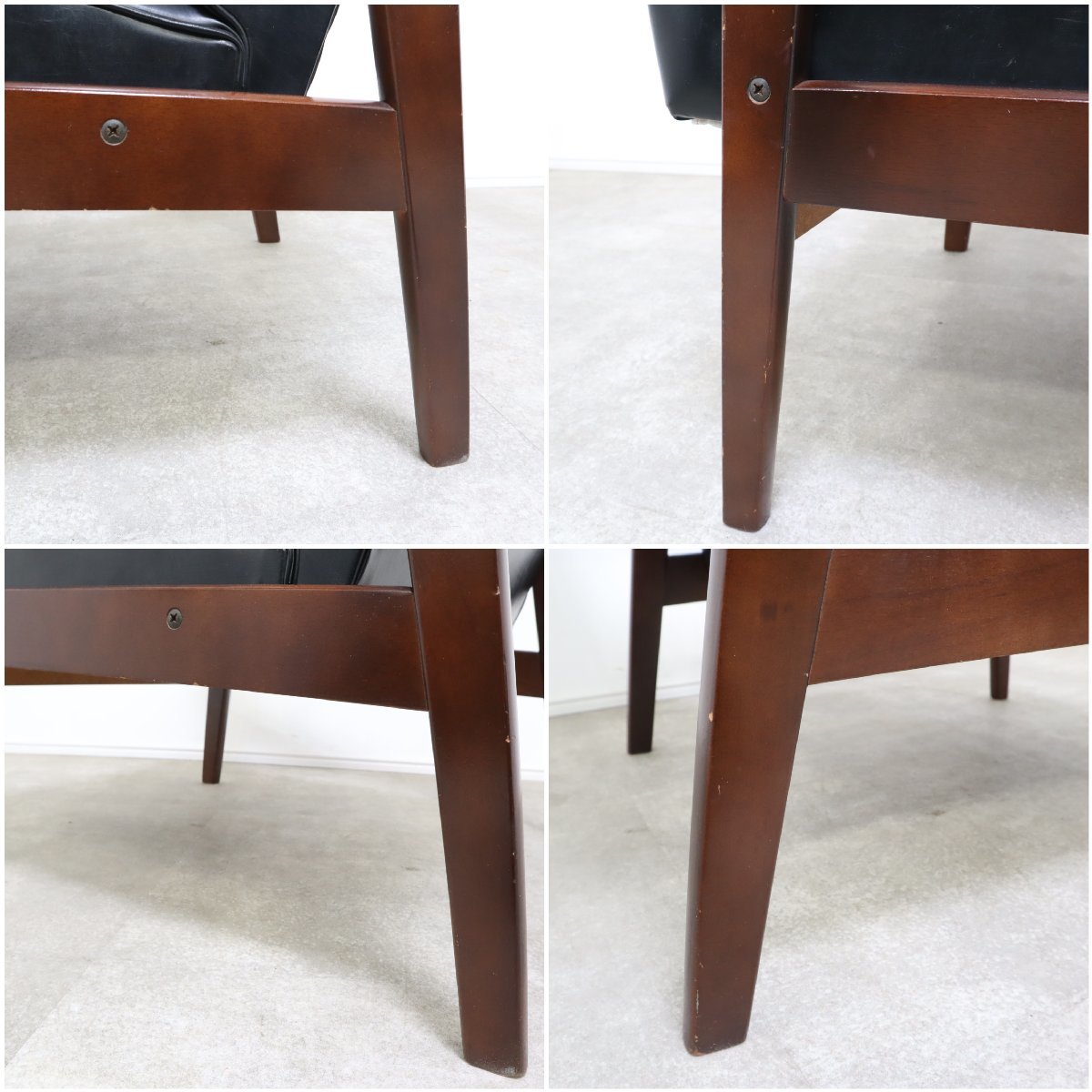 オールドカリモク 希少な赤ロゴ！1人掛けソファ – バナルオンライン