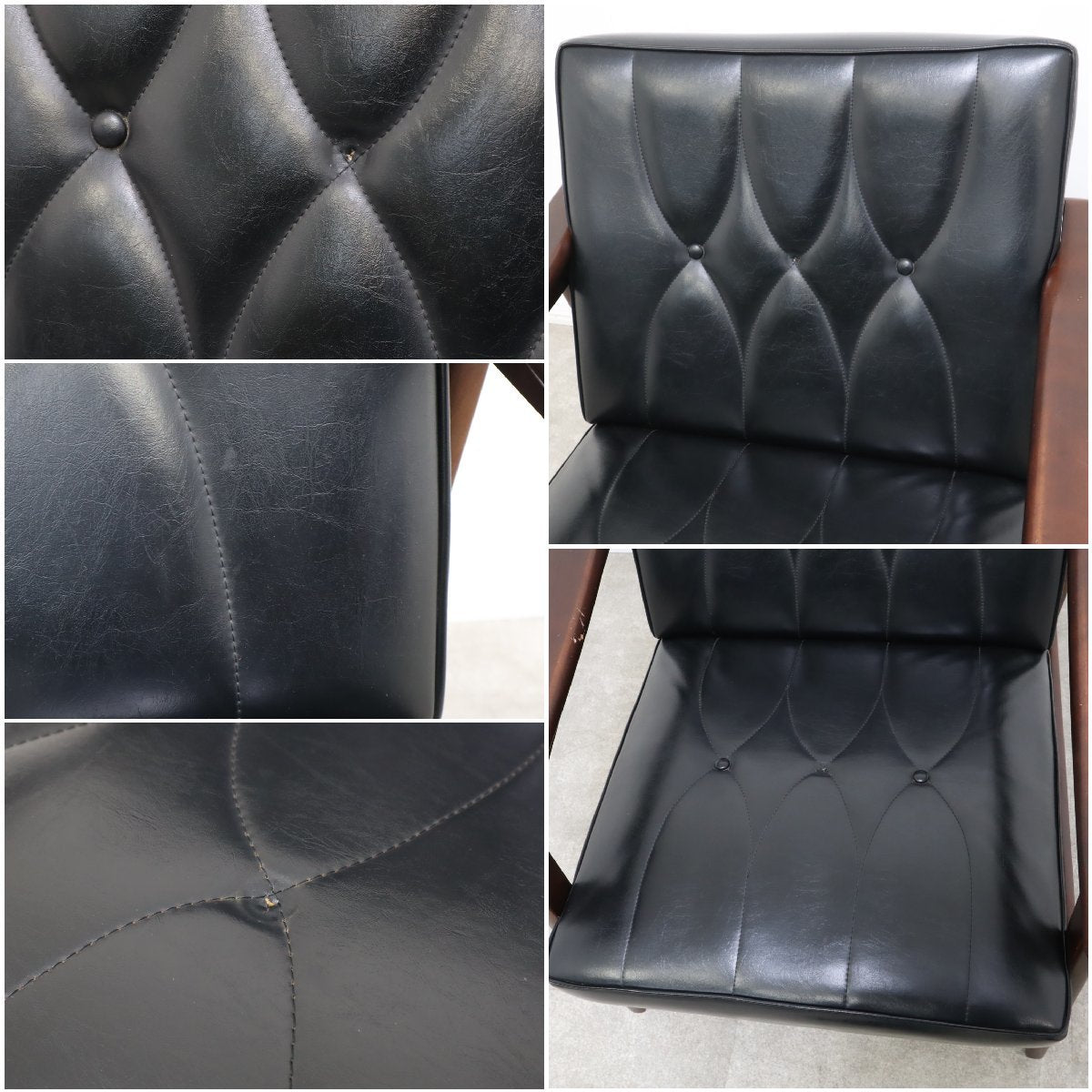 オールドカリモク 希少な赤ロゴ！1人掛けソファ – バナルオンライン