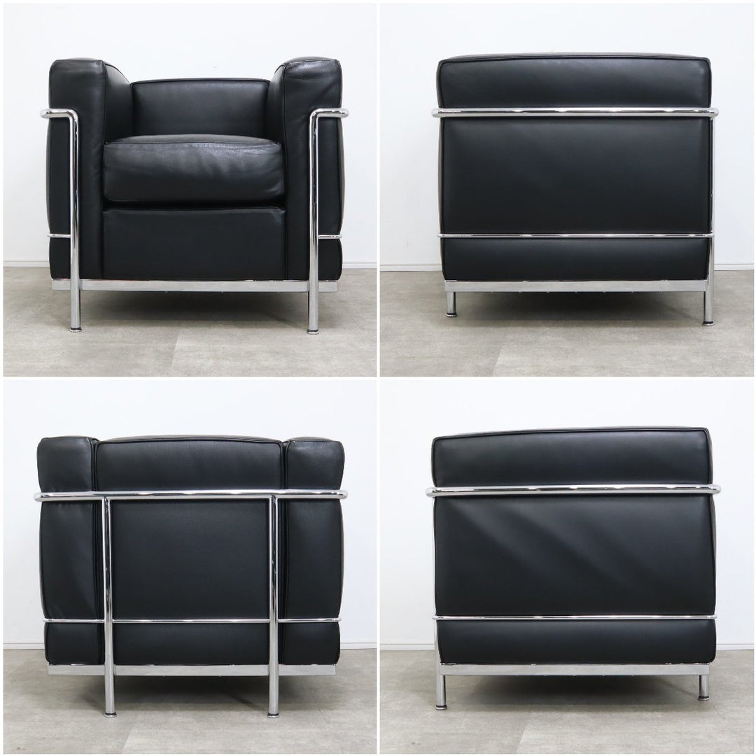 正規品 Cassina カッシーナ LC2 1人掛けソファ ル・コルビュジエ 本革