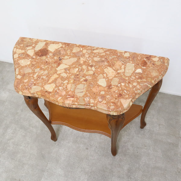 【店舗受取限定】大理石天板のコンソールテーブル